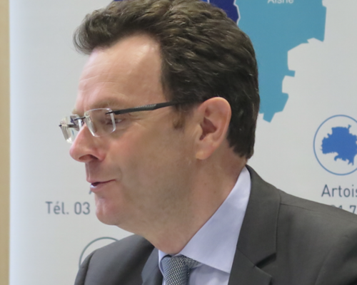 Frédéric Motte et Laurent Rigaud derrière Xavier Bertrand