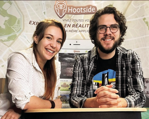 Charlotte Landry et Quentin Warnant, fondateurs d'Hootside.