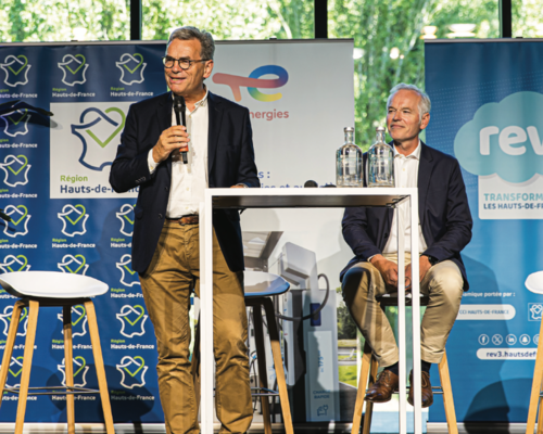 Olivier Verley, président de notre société éditrice EcoPresse, en présence du président du jury 2025, Edouard Roquette.