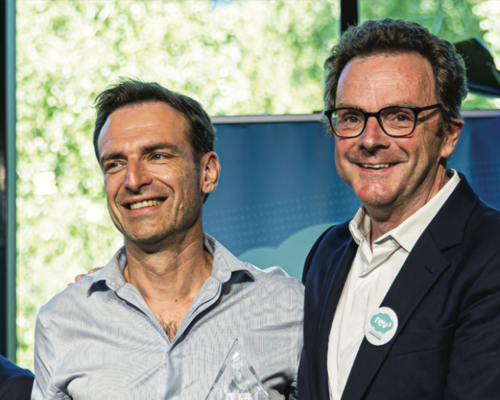 Christophe Deboffe, cofondateur de NéoCem (Décarbonation 360°) avec Frédéric Motte, président de la mission Rev3.